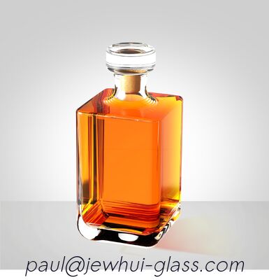 Ποιότητα  750ml Whiskey Bottle/Golden Hot Stamping/Embossed Logo/Wooden Cork εργοστάσιο