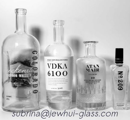 Αγορά μπουκάλι γυαλιού 0.75L Tequila με την εκτύπωση πωμάτων γυαλιού ISO14001 χρυσή online manufacture