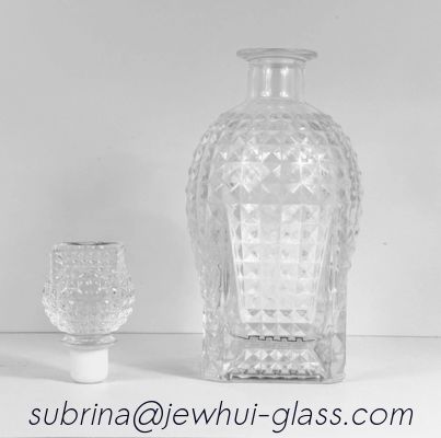 Αγορά Super Flint Diamond Cut Glass Decanter ,  XO, brandy ,  Vodka Liquor Gin Rum Tequila Whisky Brandy Spirit Glass Bottle With Solid Glass Stoppers διαδικτυακή κατασκευή
