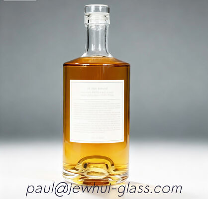 Ποιότητα  750ml Jersey  Whiskey  Glass Bottle -Customization, Super Flint Glass Bottle, American Rum εργοστάσιο