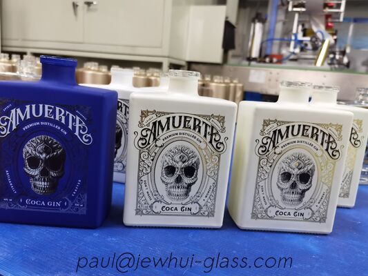 Ποιότητα  750ml Gin Square  Glass Bottle εργοστάσιο