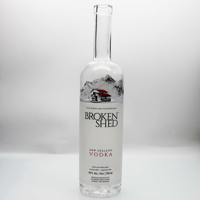 Αγορά 1000ml το μπουκάλι Decal πνευμάτων πολυτέλειας πάγωσε τα διακοσμητικά μπουκάλια γυαλιού online manufacture