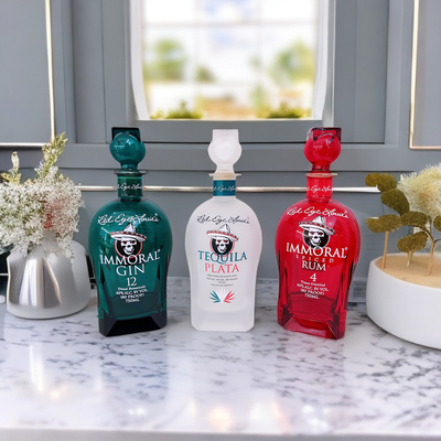 Καλή τιμή Παγωμένο Tequila μπουκάλι γυαλιού/πάγωμα της καυτής σφράγισης/των κοίλων πωμάτων σε απευθείας σύνδεση