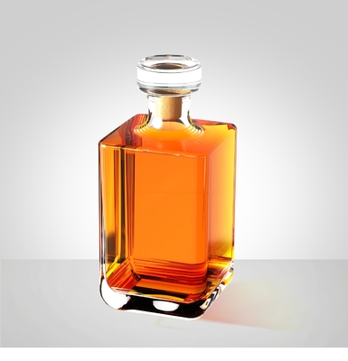 Καλή τιμή 750ml μπουκάλι ουίσκυ/χρυσή καυτή σφράγιση/αποτυπωμένο σε ανάγλυφο λογότυπο/ξύλινο Κορκ σε απευθείας σύνδεση