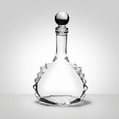Καλή τιμή 375ml κυβικές περατώσεις Vinolok καραφών Tequila γυαλιού πυρόλιθου σε απευθείας σύνδεση