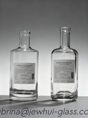 Καλή τιμή Μπουκάλι γυάλινο βότκας 750ml - Προσαρμογή, Μπουκάλι γυαλιού Super Flint, Πολυτελές μπουκάλι σε απευθείας σύνδεση