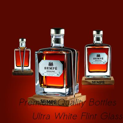 Καλή τιμή Υπέροχο κρυστάλλινο ντεκάντερ Super Flint Diamond Cut, XO, κονιάκ, βότκα, λικέρ, τζιν, ρούμι, τεκίλα, ουίσκι, μπράντι, γυάλινο μπουκάλι με συμπαγή γυάλινα πώματα σε απευθείας σύνδεση