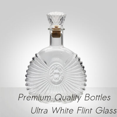 Καλή τιμή Υπέροχο κρυστάλλινο ντεκάντερ Super Flint Diamond Cut, XO, κονιάκ, βότκα, λικέρ, τζιν, ρούμι, τεκίλα, ουίσκι, μπράντι, γυάλινο μπουκάλι με συμπαγή γυάλινα πώματα σε απευθείας σύνδεση