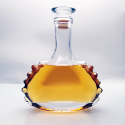 Καλή τιμή μπουκάλι γυαλιού 0.75L Tequila με την εκτύπωση πωμάτων γυαλιού ISO14001 χρυσή σε απευθείας σύνδεση