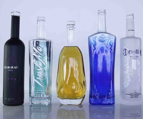 Καλή τιμή Μπουκάλι 34oz γυαλιού ουίσκυ εκτύπωσης οθόνης με την περάτωση Guala που βιδώνει την ΚΑΠ σε απευθείας σύνδεση